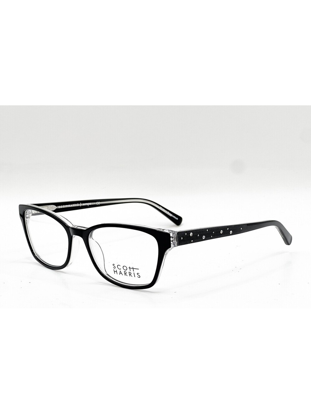 Scott Harris Sh-524 C3 Black Authentic Eyeglasses 52-16-135